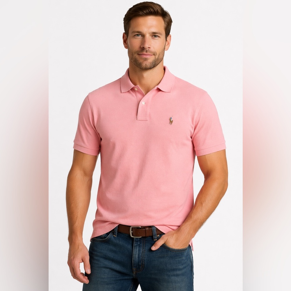 Polo Ralph Lauren Polo Shirt Sz XXL Custom Slim Fit Pique Cotton Preppy NWT $129